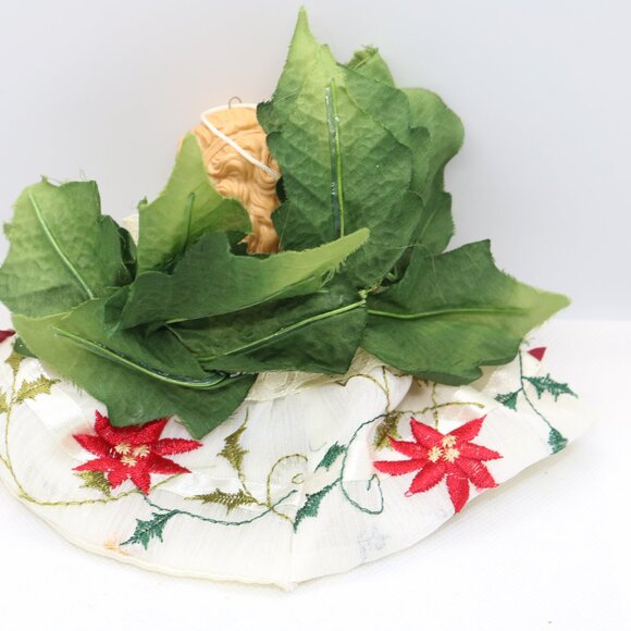 nice vintage tree topper or branch sitter porcelain lady with dress - Picture 4 of 5